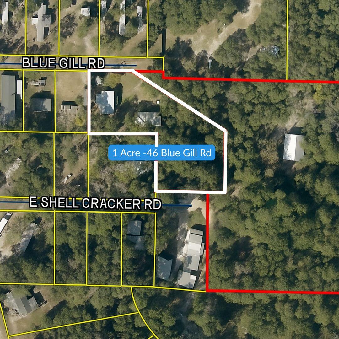 Here's your chance to own a beautiful one-acre parcel at Black Creek in Freeport--with no HOA! Tucked away for privacy yet just minutes from the creek, bay, and beaches, this property is a rare find. The lot already has road access, city water, power, and a fully functional septic tank in place. Improvements include: 30x40 enclosed barn (with power), 24x48 pole barn with Camper, Bath house with a full bathroom and washer/dryer! Half of the acre remains uncleared, giving you the opportunity to customize the space to your liking. Manufactured and tiny homes are allowed, adding flexibility for your plans. This property is also included in the Walton County Sewer Project, with city sewer projected to be available by the end of 2026.