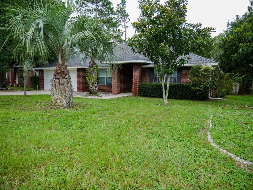 Check out this beautiful all brick home in Steeplechase Subdivision. Home features 5  bedrooms and 3 full baths. Including his and her full baths in the master suite. Cherry cabinetry and tile countertops in the kitchen, along with updated appliances. Kitchen open to great room for easy entertaining. 14x23 screened back patio to enjoy morning coffee or a cool evening. The back yard has a pool, garden, and plenty of room for your fire pit and outdoor activities. Don't miss out on this hard to find beautiful home right in the middle of Crestview.