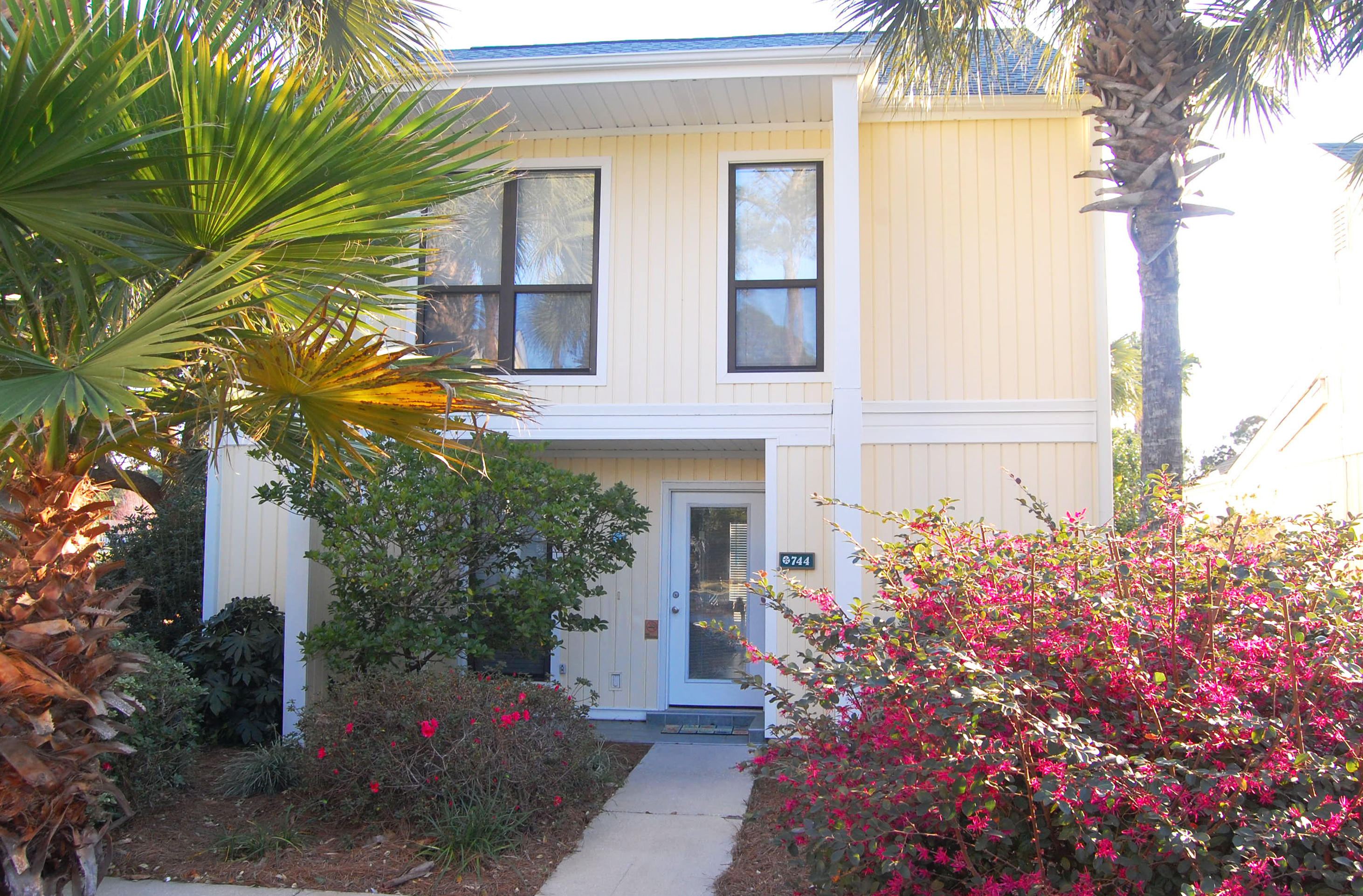 This property is a detached single family home, but is registered with the county as a condominium association. Bedroom floors redone and popcorn removed from downstairs ceiling. Charming single family home with plenty of room for family and friends. This home is located near all of the amenities of Sandestin and just a short ride to the beach. 3 bedrooms and 3 baths with an over sized master with sitting area. Also includes screened-in porch, patio and upstairs balcony. Updated kitchen counters and backsplash and includes full sized washer & dryer. The association is chartered as a condo so external maintenance, landscaping and building insurance are handled by the association. Being sold fully furnished and is rental ready. May be subject to future rental bookings.