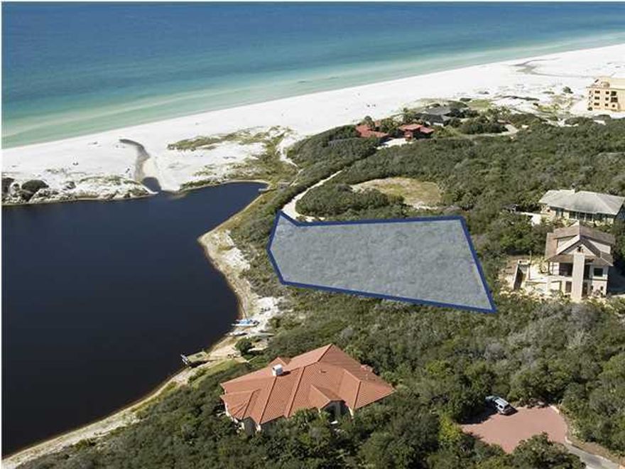 Stunning lot in the gated community of Bannerman Beach Place that is just over half an acre! This large parcel of land features spectacular, unobstructed views of the Gulf of Mexico, Little Red Fish Lake, and Grayton Beach State Park!