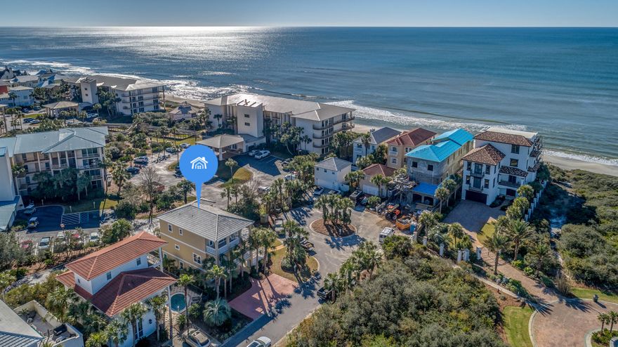Beautiful beach home, south of 30A, b/t Rosemary & Alys with great rental history! Priced to sell, this beautiful 6 bedroom, 4 bath beach home has gorgeous Gulf views and is only steps away from the boardwalk to the private, deeded beach access.This home is perfect for both couples and larger families. The ground floor has an open living, dining, and kitchenette area, 2 bedrooms and a full bath with walk-in shower. There is also an additional room with a pull out couch but would also be the ideal spot for an office or bunk room. The second floor, or main floor is the perfect gathering spot after a long day at the beach! The open concept kitchen, dining, and living area has a large balcony, perfect for relaxing or dining al fresco with views of the Gulf of Mexico. There are