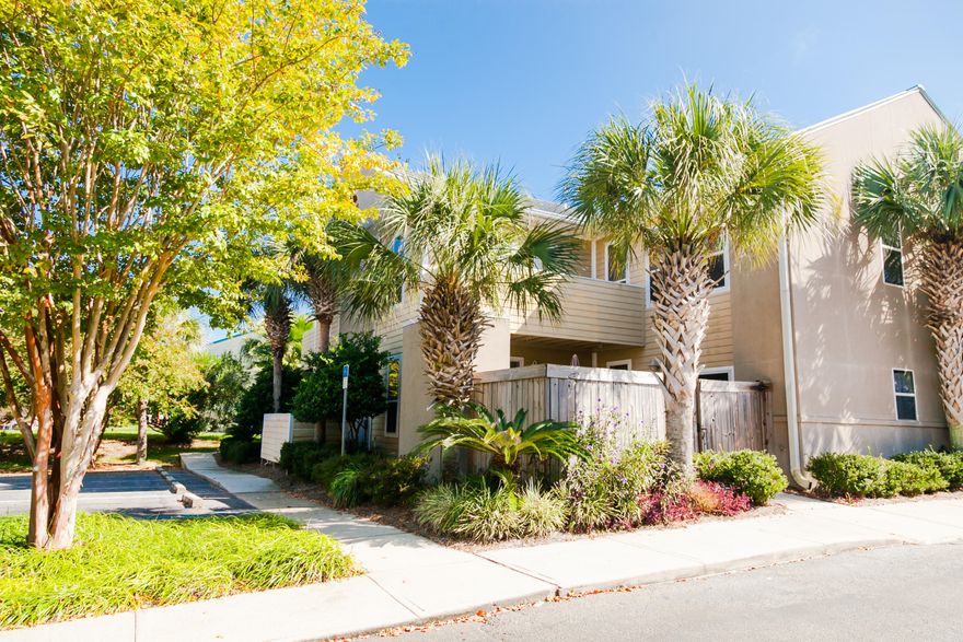 Well located 2 bedroom, 2.5 bath beach town home close to restaurants and shopping--just a short stroll to the private gated beach access and nearby heated community pool with cabana. Main living areas and half bath are located on the 1st floor that lead out to a quaint fenced courtyard featuring outside storage. Second floor master bedroom with en suite bath which lets onto private balcony. Perfect second home or investment property. You don't want to miss this one!