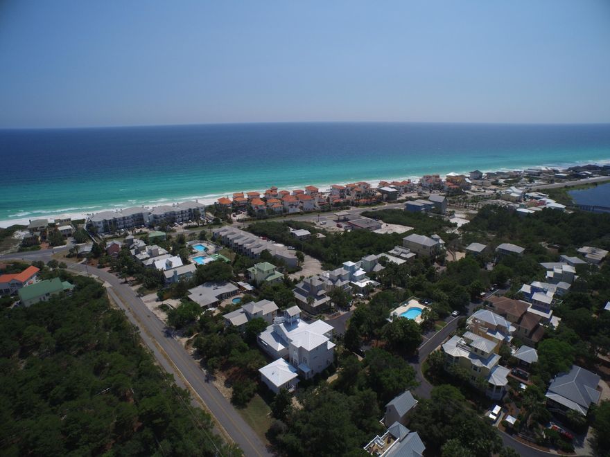 Exceptional foreclosure opportunity ideally located off 30A in the gated, rental friendly community of Calypso Pointe; just a few hundred yards from the white sand beaches and emerald green waters of the Gulf of Mexico. Gulf views abound from this beautiful Mediterranean home featuring 5 bedrooms & 4 full bathrooms scaling 3 stories in height with a highly functional lay-out and a private elevator for added convenience. The open floorpan is both inviting and relaxing with excellent living space and an ample sized kitchen featuring granite countertops, double oven and gas range.