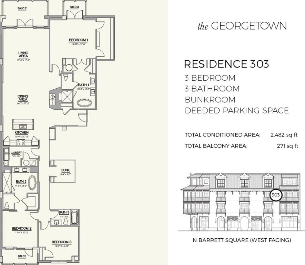 Rosemary Beach, The Georgetown - Residential