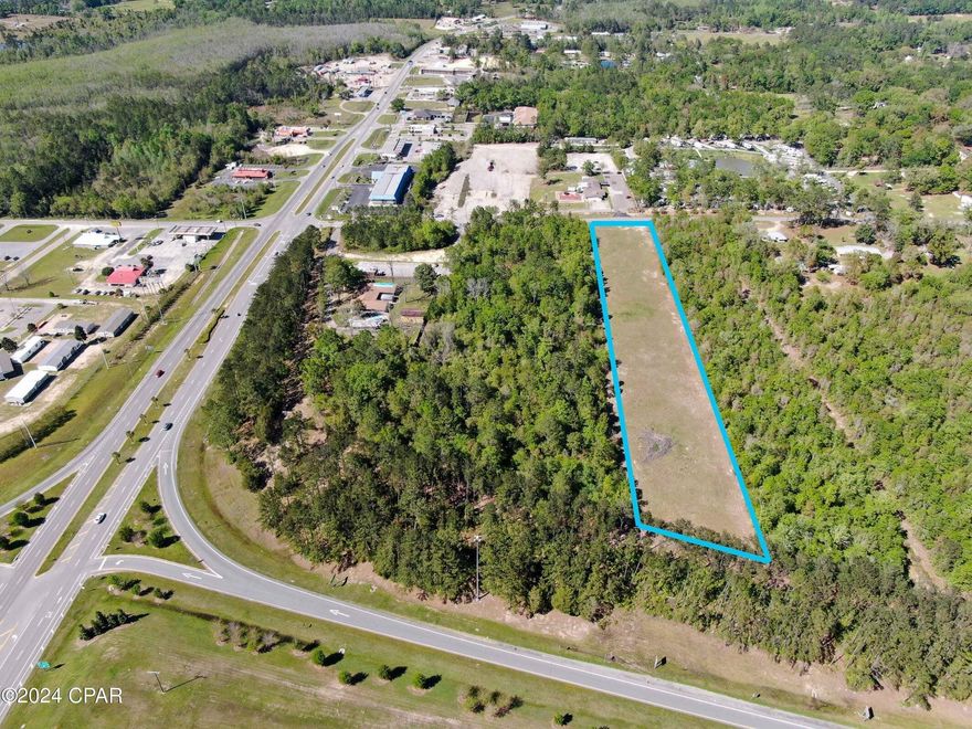 One of the true premier remaining 1-10 sites available. Amazing location in Bonifay. Adjacent 6 acres also available. Commercial is located in 5.1.j, and allows for a wide range of commercial uses, but not residential uses. The 'commercial' land use category is designed for a wide range of business uses, including retail, wholesale, communication facilities, light industrial, offices, and professional services. Residential uses are not allowable, except as incidental or accessory uses. Commercial and business uses shall be limited to an impervious surface coverage of 90% and a floor to area ratio of 2.0. While commercial and business development may not exceed 90% impervious surface coverage the Gross Floor Area Ratio (FAR) of 2.0 shall also not be exceeded.