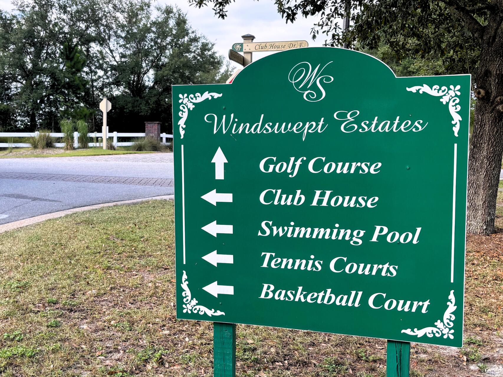Welcome to the gated golf course community of Windswept Estates! This impressive all brick home sits on a prime tree-lined corner lot spanning over 3/4 acre. Soaring 12' ceilings, crown molding, and a double wall oven set this home apart from new construction options. Quartz countertops elevate the open concept kitchen. Epoxy flooring upgrades the 2 car attached garage. The thoughtfully designed, expansive 3400+ sf floorplan encompasses 4 BR plus a flex/office space. You'll love the Primary Suite with its oversized walk-in closet and an ensuite bath with double vanities, garden tub, and walk in shower. Come home to a quality built estate located in a beautiful golf-cart friendly community with its own pool, clubhouse, golf course, and tennis courts. Photos coming soon!