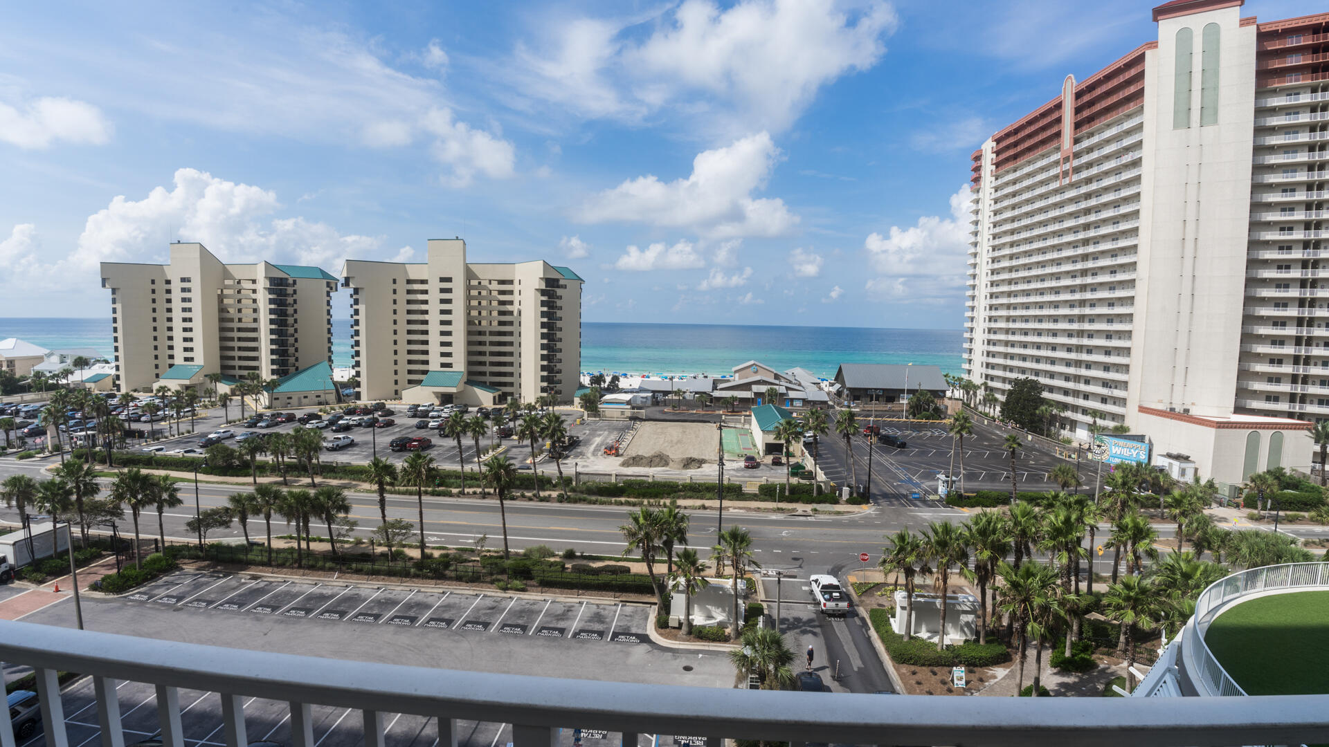 One of the Best Gulf View Units at Laketown Wharf . Enjoy Beautiful Views of the Gulf Of Mexico from Unit 627 at Laketown Wharf .The minute you walk in the door you will see the Bluegreen Waters of the Gulf .Best location in the building .Park on the 6th floor of the garage and walk over the bridge take a right then take left and 627 is on your right Gulf View .All LVP flooring except for the 2 Full bathrooms . 627 Was just freshly painted and looks great .New Decor added for that fresh new look.Kitchen has white Cabinets and Granite counter tops ,stainless steel appliances for that beachy feel .Views of the gulf from open concept Kitchen ,dining and Living Room . Master bedroom has King Size bed and Gulf Views .Walk out on the Huge Balcony for morning coffee .Master Bath has double sinks ,tub and Stand alone Shower .Walk in Master Closet . As you come in the door to the left is Full Size washer and Dryer .Bunk room with closet space, Full guest bath and guest bedroom with queen size bed . Guest bedroom is big enough for a king bed if you need it . Sleeps 8 easy and rental ready .Laketown Wharf has some of the best Amenities on the Beach .Add in restaurants onsite ,Beach assess across the street .5 resort Style Pools,2 Hot Tubs ,Workout Room just to name a few of the Amenities .Unit 627 has everything you need to start enjoying the good life .Rental Ready 