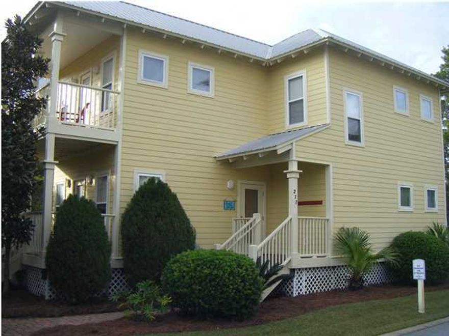 ''Sunny Delight'' is just that...A delight !! Great open floor plan with 4 bedrooms and 4 baths. Two covered porches with entrances to the 1st floor living room are very welcoming. Offered fully furnished and rental ready in tasteful beachy decor and local art work! The first level is wood in the living area, tile in the full bath and laundry closet and carpet in the guest bedroom. Upgraded kitchen...with Kenmore stainless steel appliances and silestone counter tops. Seating for 6 at the large kitchen table and 4 a the counter top bar. The living area, open to the kitchen has a pull out sofa sleeper convenient for extra guest. On the second level, the master suite with two closets offers an additional locked owners closet. Separate shower and soaking tub and a private covered porch