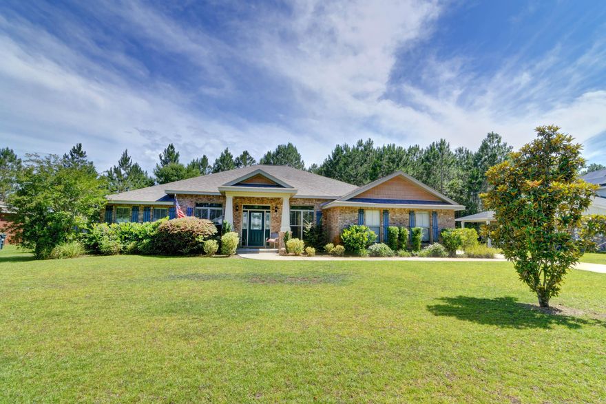 It will be love at first sight with this quality construction and popular craftsman style Gooden home! Featuring 4 bedrooms, 3 bathrooms, plus an office, formal dining room, AND bonus room in over 3100sqft from a Parade of Homes builder winner, this is the spacious retreat and perfect layout you've been looking for! Enjoy stunning upgraded features such as: crown molding, wide baseboards, 8'-10' ceilings, granite countertops in kitchen and all three bath vanities, with custom maple raised panel soft-close cabinets, and ceramic tile flooring is found in all the wet areas. The open floor plan features a massive living room (complete with a wood burning fireplace with fan blower) which leads to the eat in kitchen and the spacious dream of a kitchen with stainless appliances including double