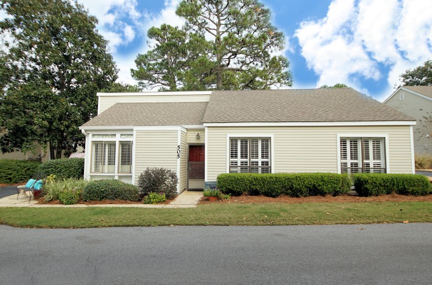 This delightfully updated and tastefully decorated 3 bedroom Magnolia Village condo won't last long! Features include solid surface flooring throughout, granite counter tops, plantation shutters, new ceiling fans, new floating shelves in the guest bathroom, back patio and an enclosed front porch that allows for more living and sleeping space, not to mention more natural lighting. In addition, all tile floors were just professionally cleaned and sealed and the televisions are flat screen with Blue Ray DVDs. A street legal, Sandestin approved, 2015 Club Car 4-seater golf cart with side curtains, horn, lights, turn signals, and new batteries. This condo is currently on a rental program and would be a great easy transition rental property. Call for your showing appointment today.