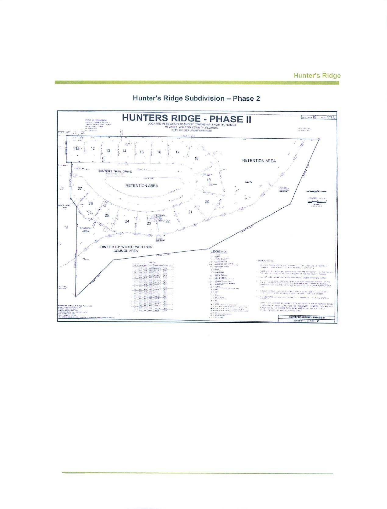 HUNTERS' RIDGE - Land
