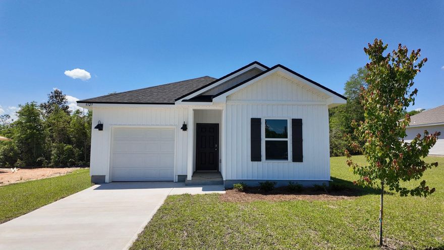 Charming brand-new homes under construction now. Beautiful NEW Hidden Lakes Community gives quick access to the airport, military bases, and nearby to the spectacular beaches of Fort Walton and Destin.  Close access to Corklin's Lake for fishing, kayaks & swimming.  The CAMILLA plan a popular 1 story, very charming contemporary cottage style home with 1 car garage has 1528 sq. ft., 4 bedrooms, 2 baths, no wasted space, and a great open floorplan perfect for relaxing. Beautiful kitchen, stainless appliances, built in lighting, wood look flooring and nice carpet in the bedrooms. A Smart Home ''Connect'' system features several convenient devises and fabric hurricane window and door protection is included. Classic clean lines give great curb appeal, located in a fast-growing area.