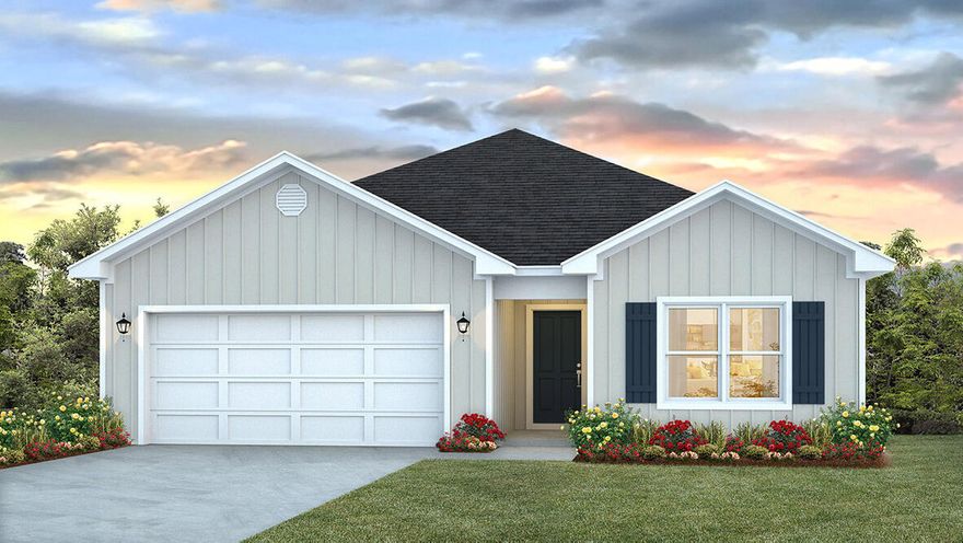 'NEW' MODEL HOME NOW AVAILABLE & includes Refrigerator, washer, dryer & irrigation system in Royal Estates Community. This highly desirable Cali model, one of our most popular floorplans with a fabulous open design.  4 beds, 2 baths, covered patio, 2 car garage & the 'Smart Home Connect' System has a variety of convenient Smart Hm. Devices. Well-designed kitchen offers stainless appliances, gorgeous granite, smooth-top range, built in microwave, quiet dishwasher, corner pantry, island bar, striking wood-look flooring t & PLUSH carpet in the bedrooms. Bedroom 1 & adjoining bath has a lg. walk-in closet, + extra storage double granite vanity sinks & lg. shower. Sharp curb appeal with nice clean lines. Easy access to the airport, military base, beaches & minutes from the popular golf course.