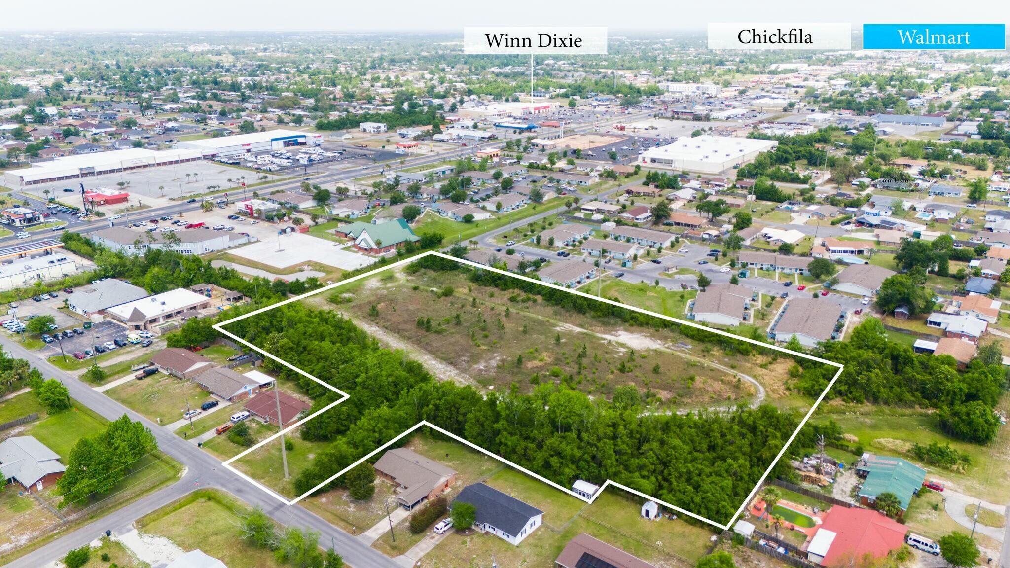 This large, vacant land parcel is a DEVELOPERS DREAM at nearly 5 acres and with a Development Order in place. Zoning is Residential Multi-Family High Density you can begin this development immediately. The development order is for a 30-unit townhome subdivision. An ideal location for new townhomes, this development is in the heart of the fast-growing Callaway community. The parcel is just .10 miles off of N Tyndall Parkway, nestled in a residential neighborhood. There are abundance of dining, shopping, and entertainment venues on and around Tyndall Parkway within 2 miles including Winn Dixie, WalMart, Taco Bell, Chick-Fil-A, Planet Fitness, Starbucks, Aldi, Bowling, a Public Boat Ramp and more. Easily accessible to Tyndall Air Force Base, this location is an easy 5.5 mile drive Easily accessible to Tyndall Air Force Base, this location is an easy 5.5 mile drive and only Mexico Beach is 20 miles. This is an incredible opportunity to make your mark on the growth of the East end of Bay County! Zoning is Residential Multi-Family High Density.
With a DO in place, begin this development immediately.
Buyer to verify all information.