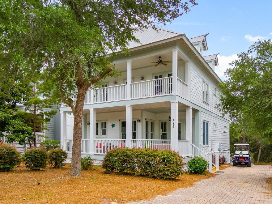 Live the 30A Dream at 123 W Bartons Way - $30K Buyer Bonus! Welcome to your coastal sanctuary in Grayton Beach Preserve, where private deeded beach access via a scenic boardwalk means no parking hassles--just a peaceful walk to the sand. Whether you're seeking a full-time home, vacation getaway, or income-producing rental, this beautifully updated 3-story beach house offers style, space, and serious value. SELLER OFFERING $30,000 BONUS TO BUYER AT CLOSING!This spacious home features 5 bedrooms, 4.5 bathrooms, and comfortably sleeps up to 16. Two primary suites with en-suite baths are ideal for guests or multi-generational living. The home also offers two spacious living areas and a third-floor bunk + bonus room. The open-concept kitchen, dining, and living area is designed for for entertaining and includes a gas stove and gas BBQ hookup, no propane tanks needed.

Recent renovations totaling over $72,000 include: entire exterior professionally painted white ($20K), kitchen renovation with updated finishes and layout ($20K), three brand-new Trane XR HVAC systems with Nest thermostats ($27K), interior paint in both master baths and shared downstairs bath ($5K), and a gas BBQ hookup and grill installation ($5K).

Located in a private gated neighborhood, this home includes access to resort-style community amenities such as swimming pools, a clubhouse, and tennis and pickleball courts. Deeded beach access is available via a tranquil boardwalk through the nature preserve, allowing you to skip the car and skip the crowds. Enjoy direct access to the 18-mile Timpoochee Trail for biking and hiking, and you're just minutes from Grayton Beach State Park, Blue Mountain Beach, and local art galleries, restaurants, and boutique shops.

This property represents one of the best price-per-square-foot values in all of 30A. It is turnkey, fully furnished, and ready to enjoy or rent immediately. Perfect for generating rental income or personal use, with ample space to comfortably host large groups. Surrounded by meticulously maintained homes and lush landscaping, you can walk or bike everywhere and experience the laid-back, upscale 30A lifestyle daily.

Schedule your private showing today and take advantage of this rare opportunity, complete with a $30K buyer bonus. Your dream beach life on 30A starts here.

