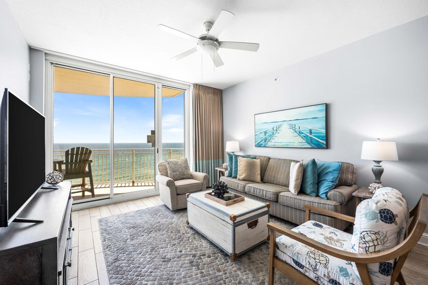 Aqua 708 is a fabulous 1 bedroom, 2 bathroom condo with BEACHFRONT MASTER BEDROOM at Aqua Condominiums in Panama City Beach, Florida! This light and bright condo offers an excellent layout with large balcony and open plan that's perfect for your next beach property. This floor plan is an excellent rental opportunity as most one bedrooms do not offer a bedroom with balcony access and beachfront views while this one DOES! Aqua is located in the heart of it all on the West side of PCB. You'll find yourself within walking distance of major shopping amenities like Walmart and Target, as well as the vibrant Pier Park development, which is brimming with shops, restaurants, and attractions.