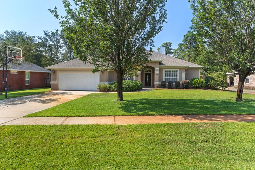 Welcome home to this beautifully maintained 5-bedroom, 3-bathroom retreat tucked away in the desirable Windsor Forest neighborhood of West Destin. Located on a quiet cul-de-sac just off Indian Trail, this property offers the perfect blend of comfort, privacy, and convenience.Inside, you'll find a spacious open concept living and dining area, ideal for both everyday living and entertaining. The space is filled with natural light and accented by hardwood floors and a freshly updated ''coastal-meets-farmhouse'' design, including bright shiplap details in the living room. The dining area is generously sized to accommodate a large table or can easily function as a home office.The kitchen offers ample cabinetry, extensive countertop space, and an impressive walk-in pantry. A cozy breakfast nook at the back of the home overlooks the professionally designed backyard perfect for relaxed mornings.
Step outside to your own private retreat! The professionally remodeled backyard features a custom fireplace, gunite pool/hot tub (with gas-heater, for those chilly NW FL winter nights), extended paver outdoor living area and one exceptionally producing peach tree.  The covered back porch and backyardbordering a privately owned horse stablecreate a serene outdoor setting rarely found in Destin.
The thoughtfully designed split floor plan includes a spacious primary suite with an en-suite bath and walk-in closet. One guest room sits just off the living room with views of the front yard, while another is located on the East side of the home overlooking the jasmine-lined side yard. A separate guest wing at the rear of the home features two bedrooms and a full bath with direct access to the pool area.
Additional highlights include a new 5-ton HVAC (never be hot again!) (2025), roof (2021), Hot Water Heater (2020),  remodeled pool & equipment (2022), see documents for entire list of renovations. 
Windsor Forest is a well-established, family-friendly neighborhood with a voluntary HOA. Its central location provides easy access to schools, shopping, dining, and all that Destin has to offer, while maintaining a peaceful residential atmosphere.
