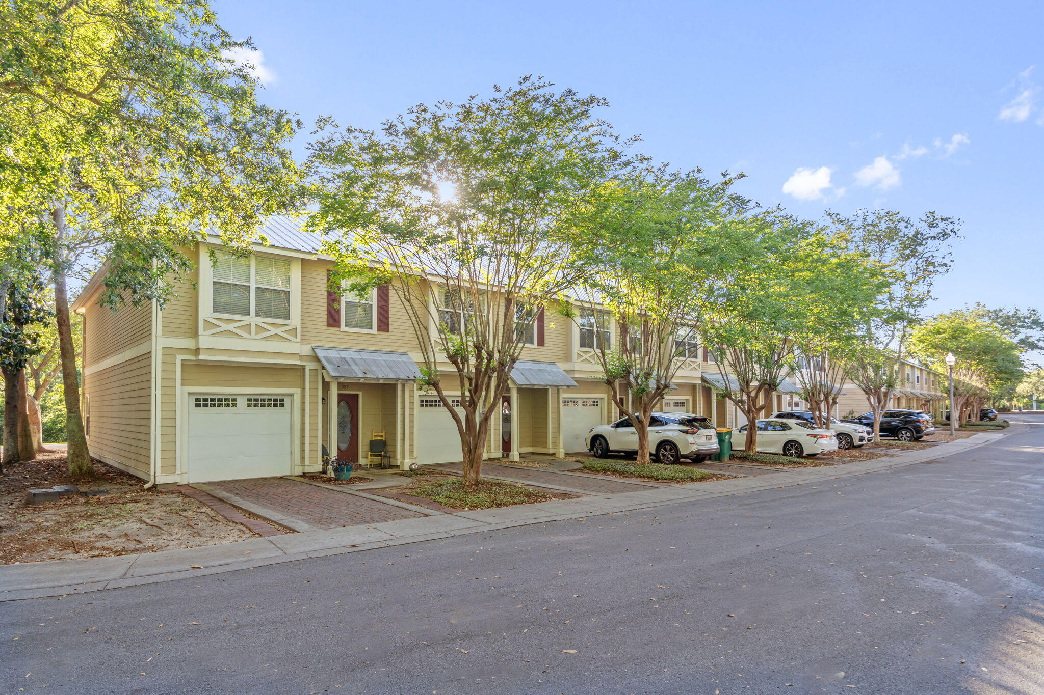 Located in the heart of Destin and minutes away from beautiful white sandy beaches, this charming 3 bedroom + 2 1/2 bathroom townhome features fresh neutral paint throughout, beautiful luxury vinyl flooring, 9 ft ceilings and large covered back patio. The spacious floorplan offers a downstairs open living room and dining area, kitchen with pantry and wood cabinets, half bathroom and a one car garage. Located upstairs, is the master bedroom with large walk-in closet and en suite bathroom, plus two additional bedrooms and a laundry closet. Enjoy all Destin has to offer! Comes Fully Furnished!