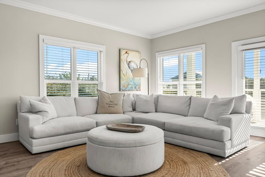 Welcome to your dream coastal retreat along scenic 30A in Santa Rosa Beach. This beautifully renovated home offers no HOA and plenty of room to add a pool, giving you the flexibility to create your own private oasis just minutes from the Gulf. Whether you're planning to make it your full-time residence, vacation home, or an income-producing short-term rental, this property checks every box. Even better, you're just steps from public beach access -- you can walk right across 30A or drive your golf cart straight to the sand. You're also just minutes from 30A favorites like Topsail Hill Preserve, Gulf Place, and Stinky's Fish Camp, making it easy to enjoy everything this vibrant beach community has to offer. The main home features 3 spacious bedrooms and 2 full bathrooms, while the lower-level guest suite offers a 4th bedroom, full bath, kitchenette, and bonus space currently set up with bunk beds  perfect for guests, teens, or maximizing rental potential.
This home has been completely redone from the studs up, including a new metal roof, two brand-new A/C units, Hardie board siding with stylish batten accents, and a paver driveway great for outdoor play or parking your beach gear. Inside, you'll find new waterproof LVP flooring, updated lighting and fixtures, rebuilt bathrooms with walk-in showers and custom vanities, scraped and repainted ceilings, and a kitchen with brand-new appliances.
Outdoor living is just as impressive with expanded side and back decks, fresh stone landscaping, a new irrigation system, modern wire railings on the front decks, and dedicated golf cart storage. And with ample space in the backyard, adding a pool would be the perfect finishing touch for your beachside getaway.
This is coastal living at its best, fully renovated, perfectly located, and ready for your next adventure. Buyer to verify all dimensions.


