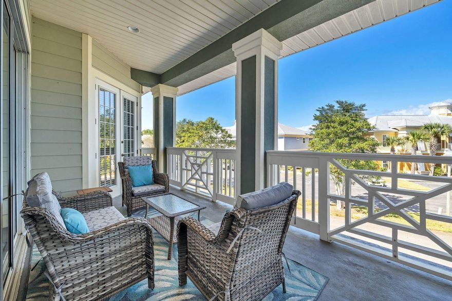 This fully furnished 2 bedroom 2 bath condo is tucked away in the neighborhood of Crystal Cove, inside the gates of Sandestin Golf & Beach Resort.This spacious condo is perfect as a primary, secondary or investment property. Offering 10ft tray ceilings, large windows, with an abundance of natural light. This open floor plan includes granite counter tops in the kitchen & a breakfast bar. Brand new flooring has been installed in the bedrooms. Along with fresh paint touch up. Crystal Cove is just a short golf cart ride away from Sandestin's many attractions as well as the nearby Grand Boulevard which allows you to live like you are on a vacation year-round while also providing a traditional neighborhood to return home to--truly the best of both worlds. Sandestin Golf and Beach Resort is a major destination for all seasons and all ages, and has been named the #1 resort on Florida's Emerald Coast. This magical resort spanning over 2,000 acres is comprised of over 70 unique neighborhoods of condominiums, villas, town homes, and estates. The resort features miles of sandy white beaches and pristine bay front, four championship golf courses, a world-class tennis center with 15 courts, 4 resort swimming pools, The Village of Baytowne Wharf, a charming pedestrian village with events, shopping, dining, family entertainment and nightlife. For true golf cart community living, Grand Boulevard is just outside the resort gates and provides access to additional shopping, dining and entertainment - all without traveling on Hwy. 98. Come to Play, Stay for Life!