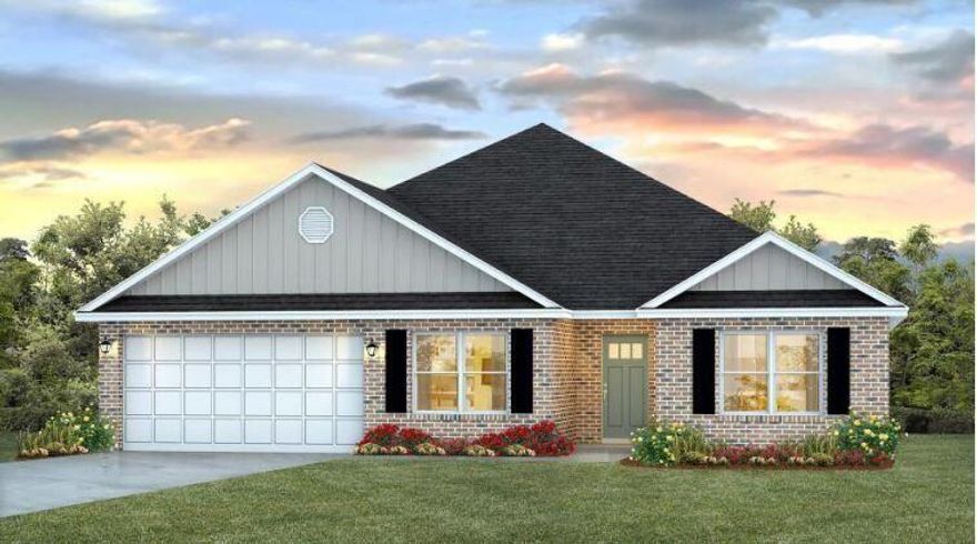 ALL BRICK NEW construction in HERITAGE PLANTATION community which offers underground utilities in a more rural, natural, wooded setting with larger homesites. The VERY popular Sawyer model is a gorgeous 5 bedroom, 3 bath, fabulous open design, covered patio & 2 car garage. Wood look flooring throughout & PLUSH carpet in the bedrooms. The open kitchen features a large island bar for extra seating,  smooth top range, built in microwave, stainless steel appliances, & lg. corner pantry. Nice breakfast nook & separate dining area. Bedroom #1 is spacious & a beautiful adjoining bath offers a double vanity, lg. shower & walk-in closet. New stylish contemporary home includes hurricane window/door protection, the Smart Home 'Connect' system with a video/camera doorbell, keyless entry & much more.