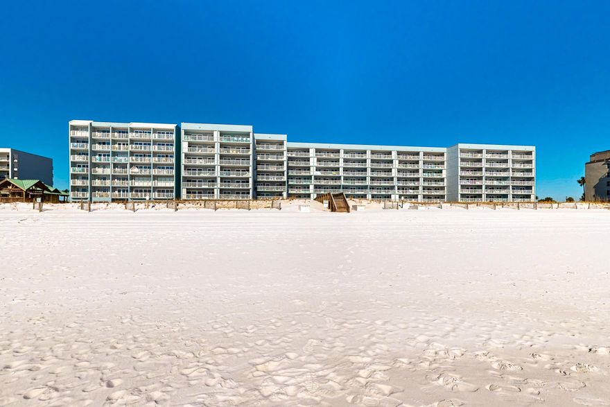 Islander Beach Resort is tucked away on  beautiful Okaloosa Island.  Unit 207 is a fully renovated one bedroom, two full bathroom condo featuring an updated kitchen, modern bathrooms, and the convenience of a stackable washer and dryer.  This turnkey property is rental ready with a strong income projection of $30,000.00 annually.  The resort offers a heated pool, deeded beach access, shuffleboard, fitness room, community room, meeting facilities, and a renovated lobby.   Covered parking and elevators provide convenient access to the second floor unit.  In addition to being directly on the beach, enjoy BBQ grilles and picnic areas.  Unit 207 combines upgrades, income potential, and the prefect coastal retreat.