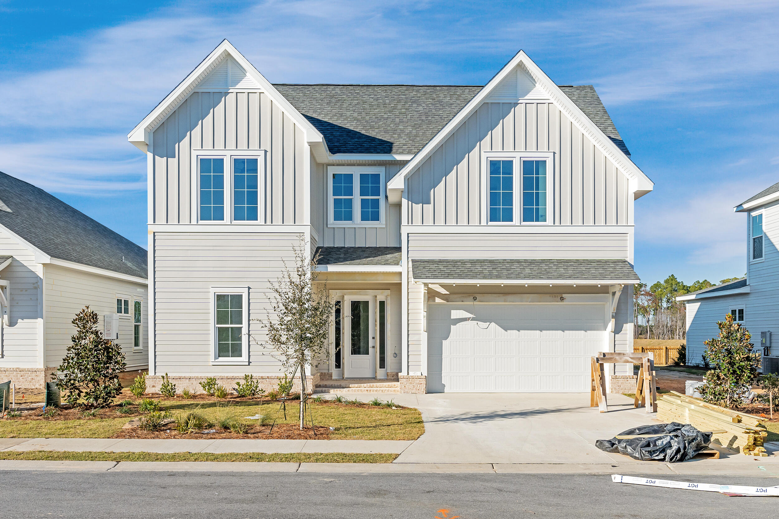 New 5 bedroom floor plan in the Longleaf Park neighborhood of the Watersound Origins community. *Ask about Featured Home incentive*  The new Macy plan by Huff Homes is 2-story with 5 bedrooms, 3.5 bathrooms and a 2-car garage. This spec home is situated on an ideal home site offering a peaceful waterview and expected to be complete Feb. 25.The splendor begins as soon as you pull into the driveway beaming with curb appeal you can't miss! Upon entering into the Foyer from the Heirloom brick front porch, you're greeted with 10' ceilings and 8' raised panel doors. Just off the foyer and separate from the rest of the living areas, the Owner's Suite embodies a retreat for rest and relaxation, along with an en suite Bathroom hosting dual vanities, private water closet and a spacious walk-in closet. The Kitchen, Dining and main Living area is the ideal lay out boasting with plenty of natural light. The double doors just off the kitchen leading to the rear screened porch with a water view, is the perfect way to start and end your day.

The upstairs hosts 4 Bedrooms, each with walk-in closets, 2 Shared Bathrooms with dual vanities and a Sitting Room that would make a perfect gathering spot.

The luxury features and upgrades in this home include: 10' ceilings on the first floor and 9' on the second, 8' raised panel interior doors, luxury vinyl plank flooring throughout, quartz kitchen and bathroom countertops, stainless steel Bosch appliances with the upgraded gas package to include dual fuel range and tankless water heater, exhaust vent hood, and a microwave drawer conveniently located in the island, under cabinet lighting, melamine closet shelving, cabinets in laundry room, gas stub for outdoor grilling, plus more!

Longleaf Park conveniently located closer to the front of the community with easy access to the Watersound Town Center with the largest Publix in the area, delicious restaurants, healthcare facilities, and more right at the entrance to the neighborhood!

The Watersound Origins community is one of South Walton's most coveted neighborhoods for its exceptional amenities, beautiful new homes, and prime location. Amenities include the Village Commons pool & fitness center, sports courts including tennis and pickle ball, miles of nature trails, unlimited golf, and lots of green space for outdoor play.

*Pricing may not include all options or fees and is subject to change. 