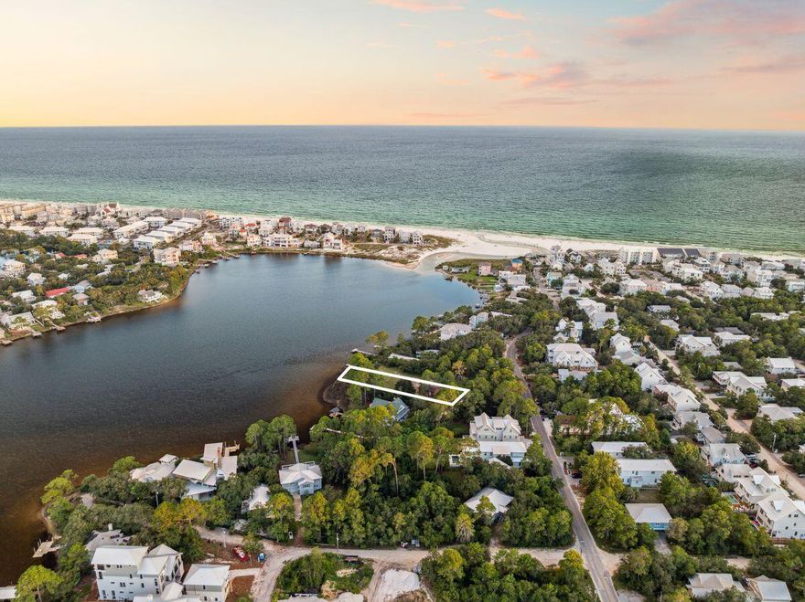 A rare opportunity to own a premier lakefront homesite on iconic Eastern Lake, Lot 10 offers the ultimate blend of privacy, natural beauty, and luxury lifestyle just south of 30A. Positioned directly on one of 30A's rare coastal dune lakes, this exclusive property provides direct access to paddleboarding, kayaking, and boating right from your backyard--culminating in sunset cruises that carry you to the Gulf. Tucked along the eastern corridor of Seagrove Beach, this property places you moments from the refined energy of Seaside, Alys Beach, WaterColor, and Rosemary, while still offering a peaceful retreat with unobstructed lake views and a sense of timeless escape.

Build your dream home with the option to expand your visionthe two neighboring lakefront lots are also available for purchase, offering a rare chance to create a legacy compound, guest house, or additional investment opportunity in one of 30A's most coveted enclaves.

Whether you're seeking a private coastal sanctuary, an elevated vacation residence, or a long-term investment, Lot 10 offers unmatched potential in both lifestyle and location. Inquire today to secure one of the last true lakefront opportunities along Scenic Highway 30A.
