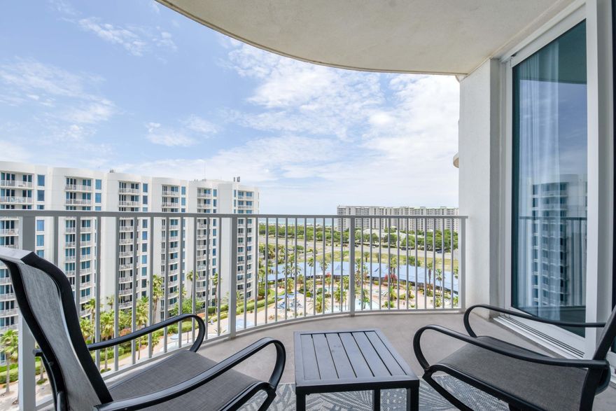 ****Incredible opportunity**** to purchase a fully furnished 10th Floor Unit w/ a beautiful gulf view! This unit has LVP flooring, fresh paint, and is rental ready. Convenient to shopping, restaurants and the beach. There's a tram that takes you to Henderson Beach State Park. Tennis, pickleball, basketball, gym, playground, spa coffee shop and restaurant are a few of the outstanding amenities this property has to offer.