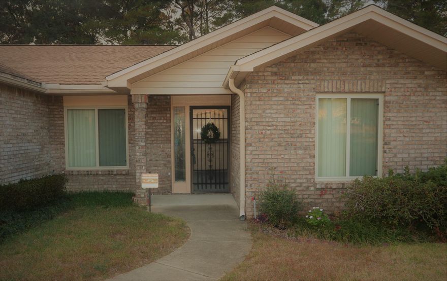 Well kept home in Cedar Ridge on the golf course. This home hosts an open concept living/dining, fireplace, eat-in-kitchen, split-bedroom plan, heated/cooled sunroom, security system and all this comes with a fenced in yard and a great location convenient to all military bases.