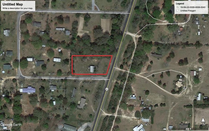 Beautiful , level lot on the corner and visible from 85. Possible commercial use. Beautiful trees! Mostly clear! 1,050 SF Storage Building conveys as-is.