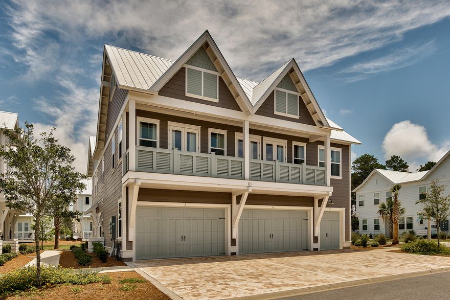 FULLY FURNISHED AND NEVER BEEN RENTED! This impeccably maintained ''Bahamas'' 3-bedroom floor plan townhome with large 2-car garage in Phase 1 of the popular new community, Prominence, sells turn-key ready for immediate rental income or personal enjoyment. The spacious open floor plan is both inviting and functional, with features including: a powder bath on the main level; rustic hardwood floors; gourmet kitchen with a large island, granite countertops, stainless steel appliances, and stunning tile backsplash. Upstairs, the master suite boasts a luxurious private en suite bath with double sink vanity and tile shower. Two additional bedrooms and a second full bath allow plenty of room for families, making it the perfect residence, vacation home, or rental investment.