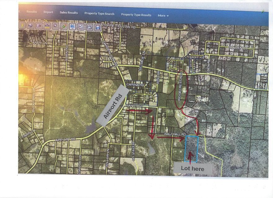 Zoned Rural Residential. Can be subdivided 1/2 Acre lot to build a house on it.  25FT waterfront easement. This partial is 18.5 acres and  lots of woods with small stream.About 15 Acres zoned X and about 3 acres zoned A.Crestview is fast growing area!Water Tap fee is $2425.