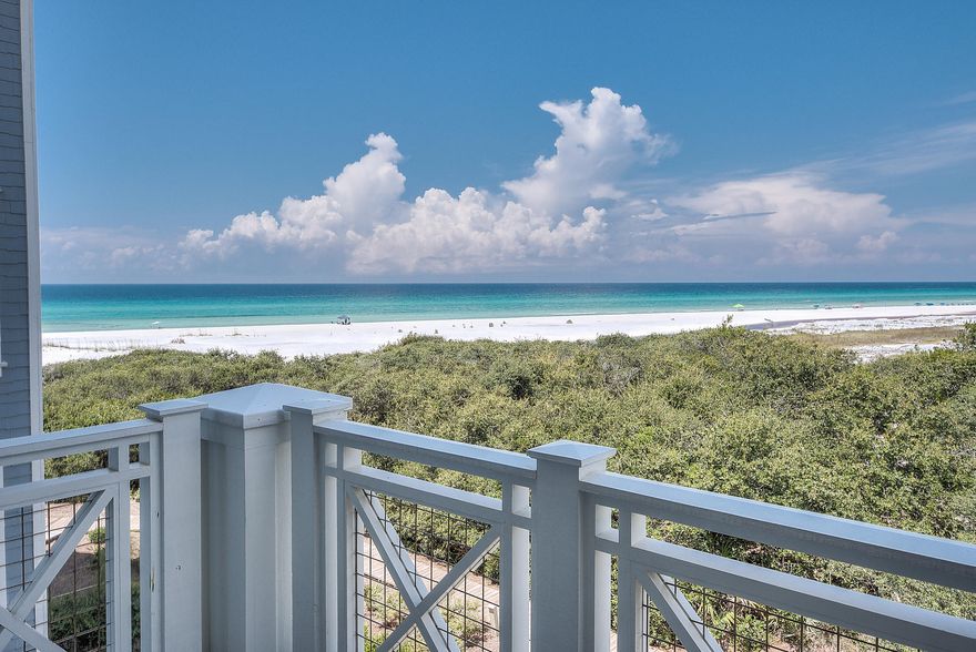 Here is a wonderful opportunity to own a stunning condominium at The Crossings in sought after WaterSound Beach. Situated along one of the most beautiful coastlines in Florida, this meticulously maintained property offers panoramic views and has been carefully designed to take advantage of the area's natural beauty. Throughout the spacious and open floor plan you will discover that no detail has been overlooked. A generous sized chef's kitchen includes top stainless steel appliances, custom cabinetry, beautiful glass tiled backsplash and breakfast bar. The living and dining area offer floor to ceiling french doors that open to to the large balcony - a perfect setting for casual living, entertaining and soaking in the gulf breezes and views.