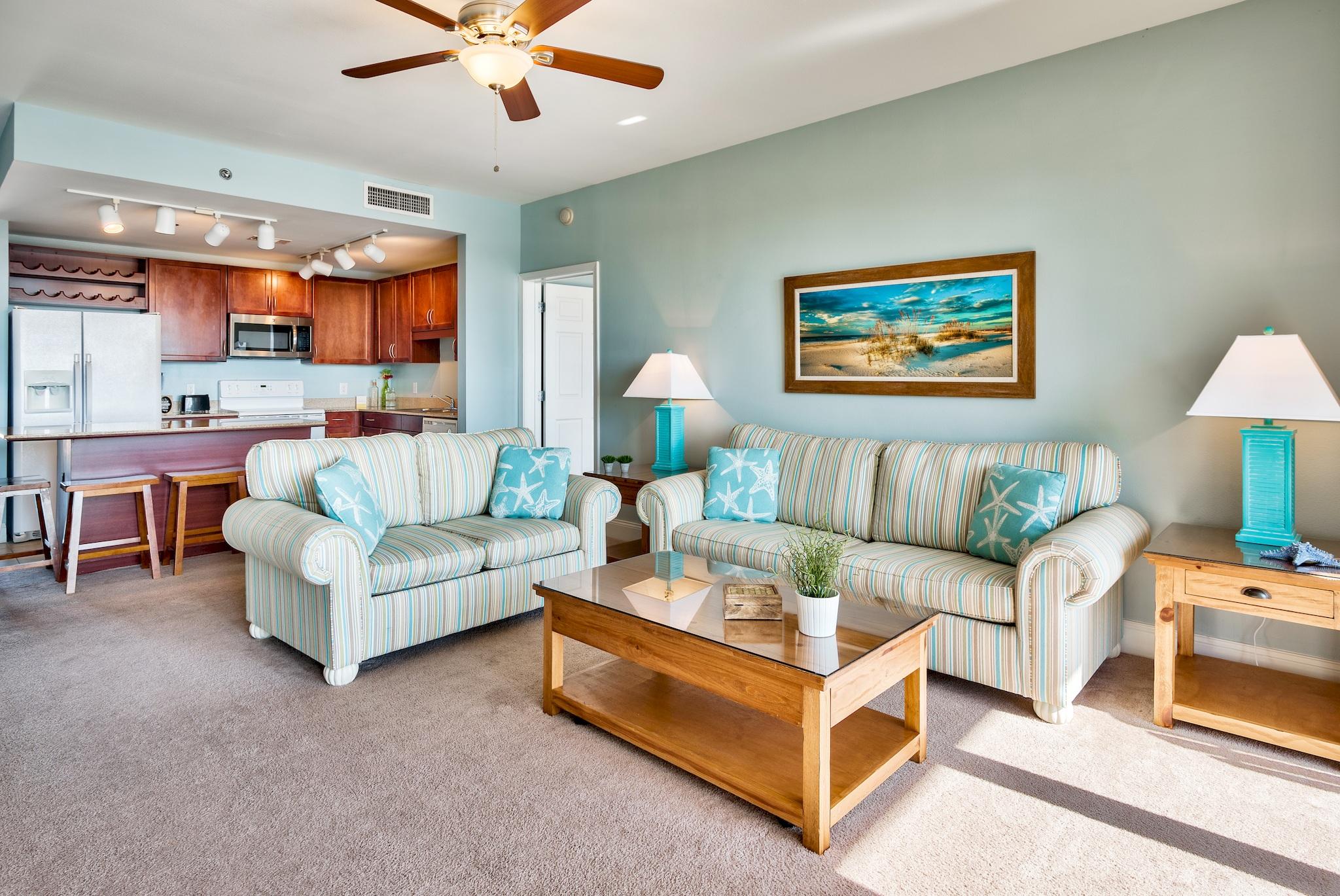 Two Bedroom Lake View Unit At Laketown Wharf Resort!!! In The Heart Of All The Fun & Excitement In Panama City Beach Just Steps Away From The World's Most Beautiful White-Sand Beaches, Shopping, Dining & Entertainment. This Beachside Resort Offers Unparalleled Amenities With Convenient Beach Access, 5 Unique Pools, A Kids Funscape Playground, Splash Bar & Grill, Gulf View Fitness Center & Covered Garage Parking. Laketown Wharf Offers A Variety Of Views Including The Gulf Of Mexico, Lake & Golf Course. Enjoy The Nightly Fountain & Light Show & Market Shops Along The 52,000 Square Feet Of Lakefront Boardwalk. This Residence Has 2 Bedrooms 2 Baths, Bunk Room & Can Easily Accommodate Over 8 People.