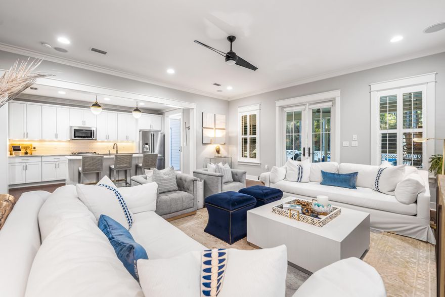 Reduced $100K. WaterSound Origins home located on a very private lot this home borders Nature Space in the rear and a Community Park in the front. The open floor plan features 2 Bedrooms and 2 Bathrooms on the main level, expanded living room, dining room and kitchen with an island. Hardwood floors and plantation shutters are found throughout this meticulously cared for home. The upstairs has 2 additional bedrooms and media/flex space. The screened in back porch has Tabby Fireplace with gas logs. The backyard offers tons of Privacy, a paver patio with Fire Pit, seating and dining spaces with ample space to add a Pool. Parking is a breeze with a long and spacious driveway leading to an expanded 2-car garage at the end, ensuring convenience and extra storage space for beach chairs, bikes, or whatever you need room for. Discover the epitome of comfort and style in this WaterSound Origins residence. Make 409 Medley your haven, where every detail has been carefully curated to offer a lifestyle of luxury and tranquility.

Offering a lifestyle of both modern convenience and appreciation of the natural environment, the 1,400-acre WaterSound Origins community is located near all the highlights of South Walton including beaches, shopping, and dining. Amenities include the Village Commons with resort style swimming pool, an events lawn, fitness center, and sports courts plus parks, walking trails, and access to Lake Powell with complimentary kayaks for residents' use. Origins Golf Club is a six-hole regulation short course located within the community that also plays as a nine-hole executive course or a 10-hole, par-3 layout. The growing WaterSound Origins town center at the front of the neighborhood includes a Publix grocery store, multiple restaurants, and other services. Owners have the opportunity to join the WaterSound Club with multiple amenities to members including private beach access, beach services, swimming pools, dining, two private golf courses, a third golf course under construction, and the brand-new Lifestyle Center at Camp Creek.