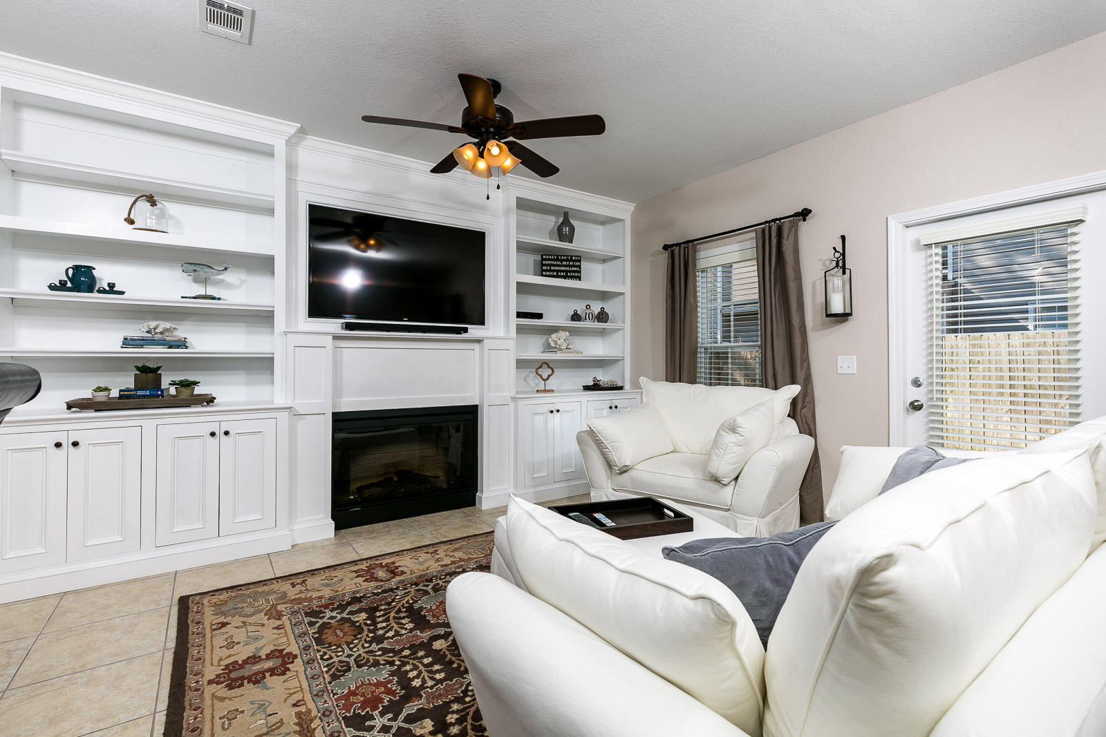 Upscale, end unit town home with convenient access to both Hurlburt and Eglin Air Force bases! This is truly the nicest and most upgraded town home unit in the area. Some of it's features include custom wood blinds throughout, granite counter tops, stainless steel appliances, custom living room built-ins with lots of storage space, built in electric fireplace, large walk-in master closet, and more! As a bonus the seller has already paid the full year 2016 HOA dues in advance for the next owner. This unit must be seen to truly appreciate, so come take a look! Buyer to verify all information.