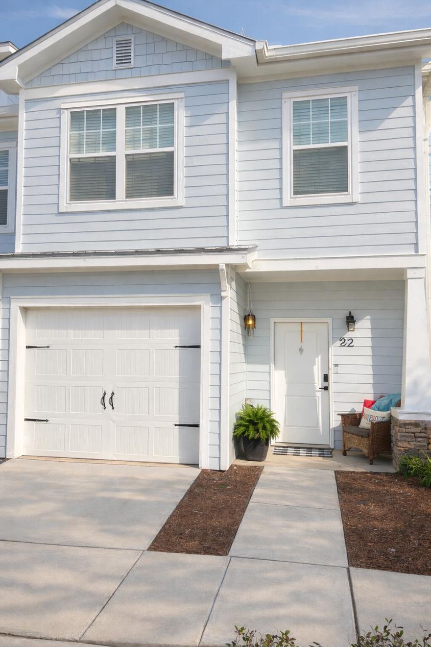 ZERO DOWN PAYMENT ELIGIBLE and down payment assistance as well!  This Unit is the largest floor plan with    GARAGE . Welcome home to this stunning 3-bedroom, 2.5-bath townhome in The Verandas at Freeport!  Open floor plan filled with natural light, stylish flooring, and a modern kitchen featuring granite countertops, all appliances, and bar seating. The spacious Primary suite offers a walk-in closet and private bath W/double vanities and a soaking tub. Enjoy your morning coffee on the screened porch or relax by the community pool. Enjoy low-maintenance living, and a convenient location just minutes from the beaches of 30A, schools, and shopping--this home perfectly blends comfort, quality, and coastal convenience. Washer and Dryer are included and this unit is totally move-in read