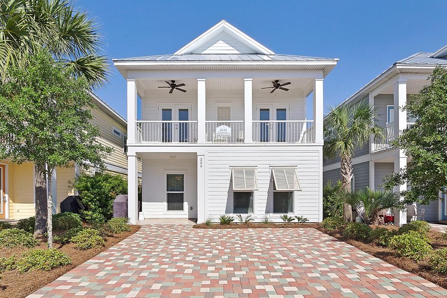 Nearly new home built in 2014 located in the heart of Destin in Crystal Beach! This home is being sold totally furnished and ready to go with rentals of $40K+ already booked for this season with many weeks left! The Villages of Crystal Beach is a gated neighborhood near everything and located across the street from Destin Commons, the new Lowes and Rooms to Go! There also is a public beach access within two blocks (with complementary shuttle during peak season) and has a huge 35,000 square foot zero entry community pool with waterfalls, tiki bar with outdoor grill for entertaining, and palm trees galore! This home has plenty of room for everyone with 4 bedrooms, 3.5 baths, a large living area, a loft and a great porch and has been well taken care of! Come see this great home today!