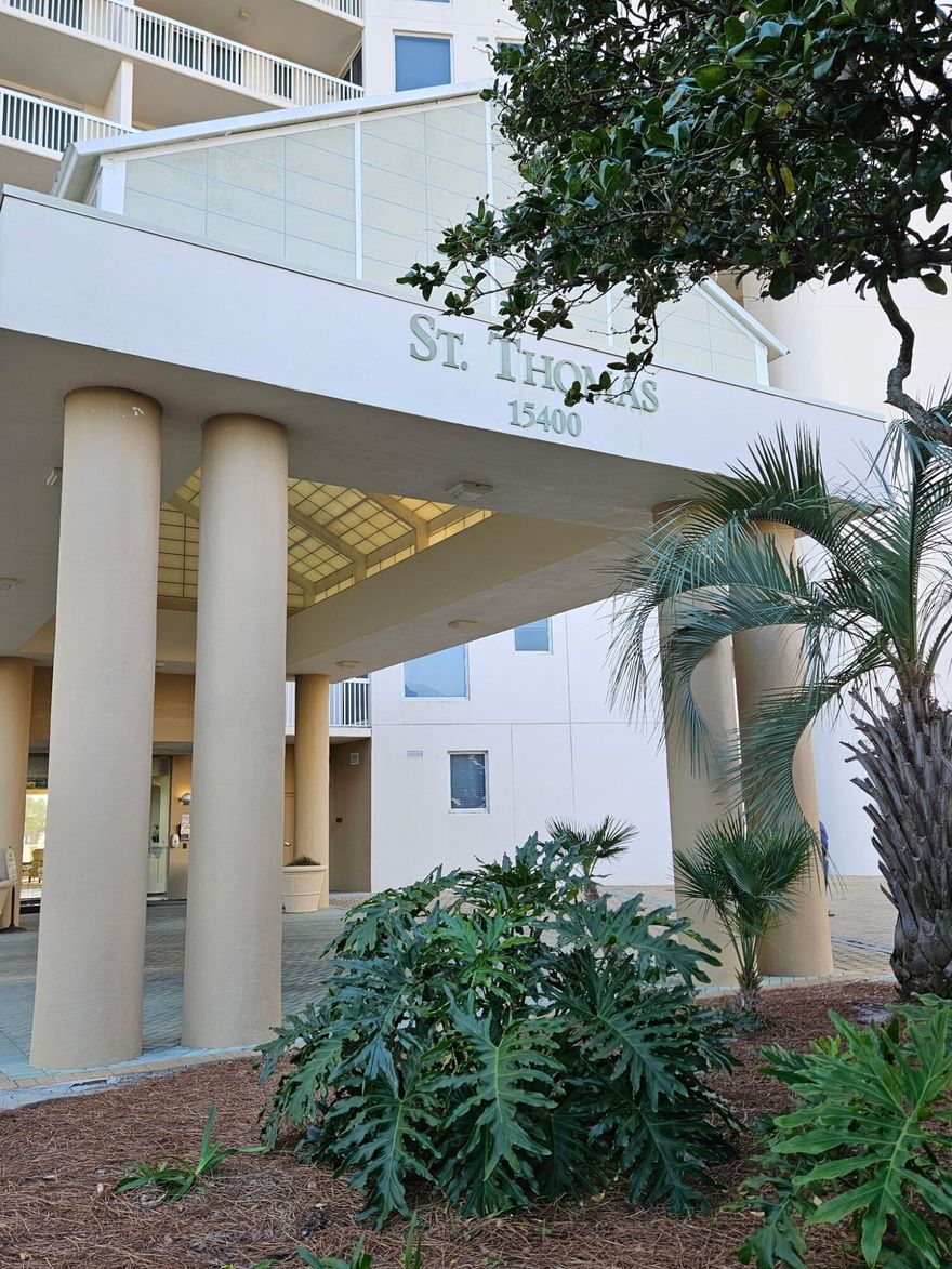 This is an end unit on the third floor on the West side of the building overlooking the lagoon pool. The 4 bedroom 3 1/2 bath is a different configuration than most. The balcony is accessible from the Master bedroom, the living room, as well as the dining room and breakfast area. Master bedroom faces the Gulf, and is on the other end of the condo for privacy. The back side of the condo has the other 3 bedrooms-bedroom  2 has a full bath as well as the guest bath for the other two bedrooms. There is also a half bath for guests. The elevator opens to the beautiful french doors to the foyer. All information is believed to be correct but should be verified.