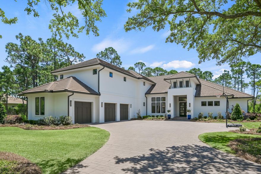 Welcome to 412 Maritime Ct., located in the gated golf community, Regatta Bay! Built in 2020, w/ designer finishes throughout, this custom home offers EVERYTHING you can think of & more! 10ft.-12ft. coffered/trey ceilings, wood flooring, quartz countertops, custom lighting, retractable sliding glass doors to create indoor/outdoor living combo, large walk-in closets, plenty of storage, en-suite bathrooms, mudroom, large laundry room (sink, cabinetry, hanging area, lots of counter space & laundry chute), double wet bar, huge pool, hot tub, summer kitchen, and a full 3 car garage etc... This amazing home offers an open floor plan with 5 beds, 4 full baths & 1 half bath for guests. Click more for more details