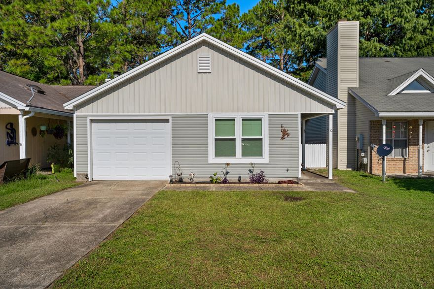 This gem of a home awaits you! Home has wood and vinyl siding along with a side yard for relaxation and a fenced back yard for your furbaby! Owner will allow one adult small (25lbs or less) dog only-no cats.  There is new LVP throughout and new carpet in the bedrooms. This colorful home provides some of the Florida cottage feel. All Coastal Realty Services residents are enrolled in the Resident Benefits Package (RBP) which includes renters insurance, HVAC air filter delivery (for applicable properties) and our best-in-class resident rewards program, and much more! More details upon application.