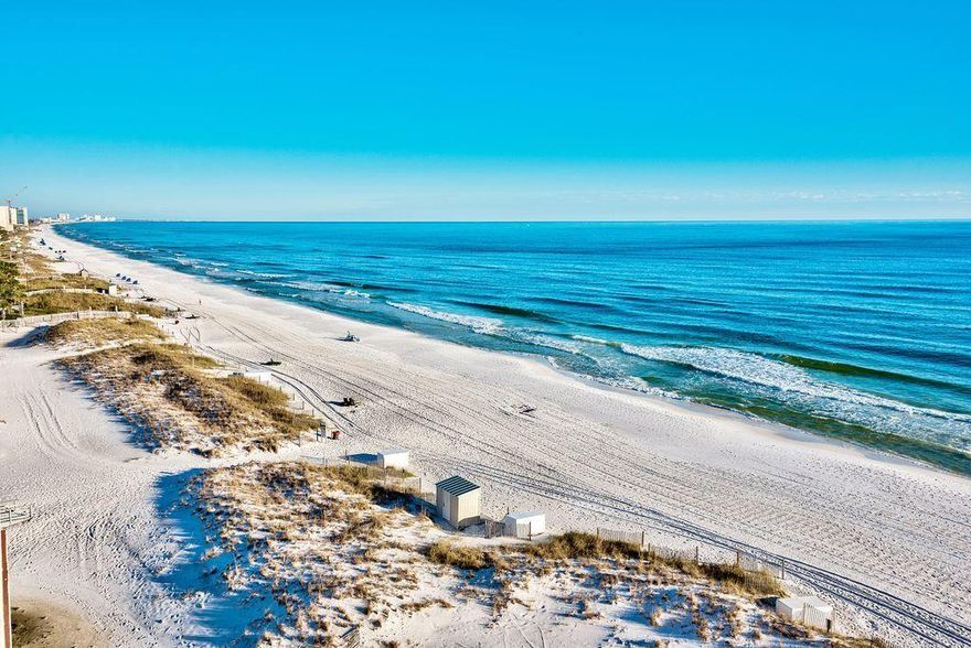 Fabulous view of the gulf and the city from this 17th floor beachy unit that is turn key ready to rent. Granite in kitchen with cut down breakfast bar leaves the room wide open with a straight shot view of the beach! Coastal furnishings create just the right atmosphere renters are seeking. Amenities include tennis courts, 3 pools, spa, tiki bar, cafe, game room, 3 conference rooms, and lots of fun in the sun! Starting Jan 1, 2020 the HOA fee for a new improvement will be 663.57 . A gorgeous 114 ft. zero entry pool, 12 seat spa and bathrooms are being built on the beach. This added assessment is for 3 years per the HOA director. You can verify with them if needed. Call the HOA.