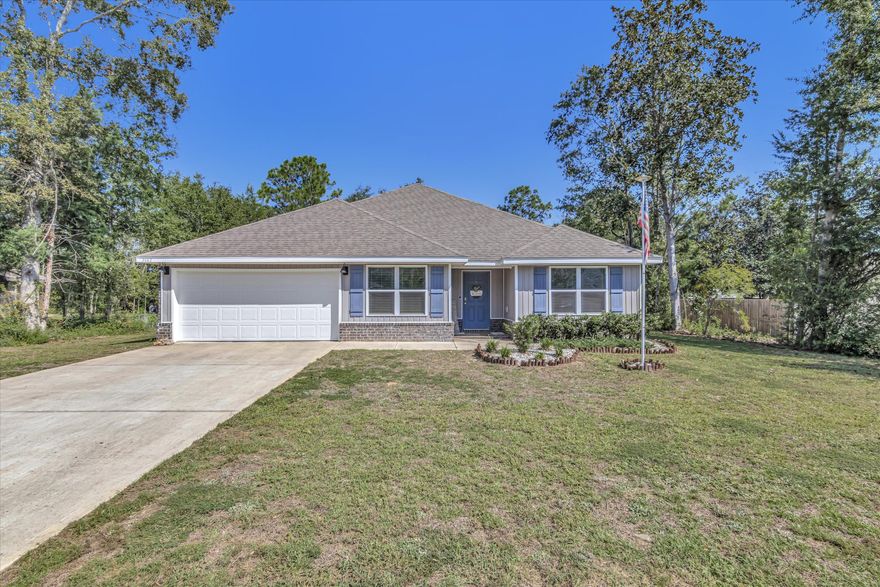 ASSUMABLE VA LOAN @ 2.75%! Step into the enchanting community of Ashtin Estates! Presenting the stunning Sawyer floor plan, an expansive 5-bedroom, 3-bathroom haven spanning 2,586 square feet of living space. Situated on a sprawling 1/2-acre homesite, this residence offers a well-crafted open layout, accompanied by a covered patio and a 2-car garage. As you enter, the main living areas feature wood-look flooring, creating an inviting and sophisticated atmosphere, while the bedrooms offer plush carpeting for comfort.The heart of the home, the kitchen, is a chef's dream with its spacious island bar, gleaming stainless steel appliances, and a convenient corner pantry. Flowing seamlessly into the spacious great room, this space is perfect for entertaining and cherished family gatherings.