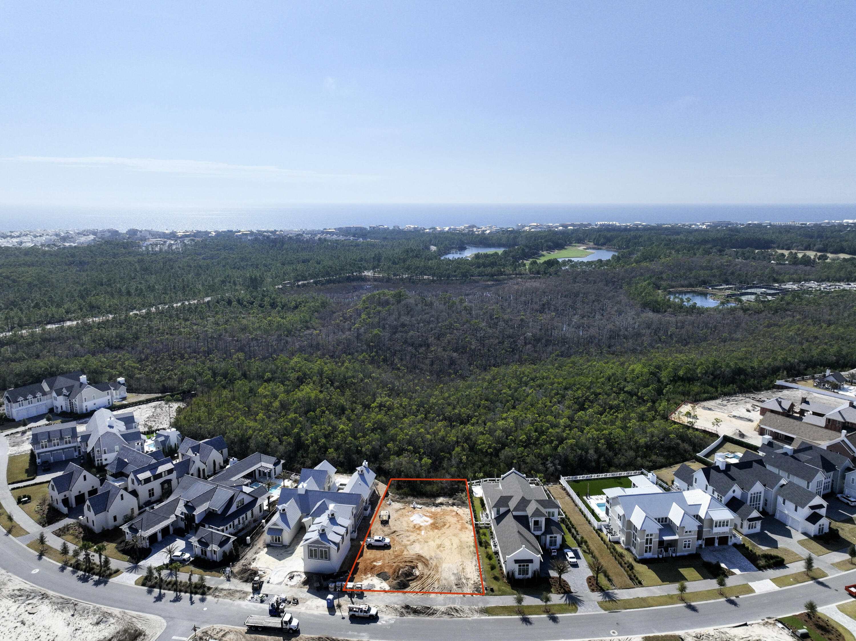 The Watersound Camp Creek community is a thoughtfully designed, gated neighborhood located next to the Camp Creek Golf Club and Watersound Club amenities. As a resident, you'll have access to exclusive membership perks, such as a beach club, swimming pools, golf courses, planned hotels, and various other amenities. The community maintains its exclusivity with rental restrictions and offers residents access to a brand-new amenity center that features dual pools, a lazy river, pickleball and tennis courts, a wellness center, and an on-site restaurant.  Directly across Highway 98, the Watersound Town Center offers additional convenience with events, a Publix, restaurants, a STEAM school learning campus, and medical offices.