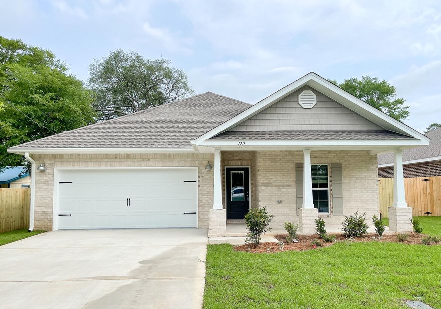 *CHECK OUT 3D TOUR OF SIMILAR FP*UNDER CONSTRUCTION*EST COMP DATE-HOME IS ON TRACK AND BUILDER FEELS GOOD ABOUT CLOSING AUG. 31ST*THERE WILL BE 2 NEW HOMES BUILT ACROSS THE STREET IN THE NEAR FUTURE AND OTHER NEW HOMES BUILT IN THE AREA** Check out this Beautiful 4 bedroom 2 bathroom home by a local builder. This home offers all the comforts and conveniences of modern Craftsman style living: Boasting Pure White Walls/SPLIT floor plan/Huge Walk-In Closet/Blue Nile Granite counter-tops/3x6 White subway Tiled Backsplash in Kitchen/Custom, JARLIN SOFT-CLOSE DOVETAIL, Soda Double Edge Shaker style all-wood cabinets/STAINLESS STEEL finish GE appliances/large walk-in pantry/Dunite Oak Luxury Vinyl Plank Flooring Throughout this Low allergen home/Primary Shower will be Beautiful Cultured Marble