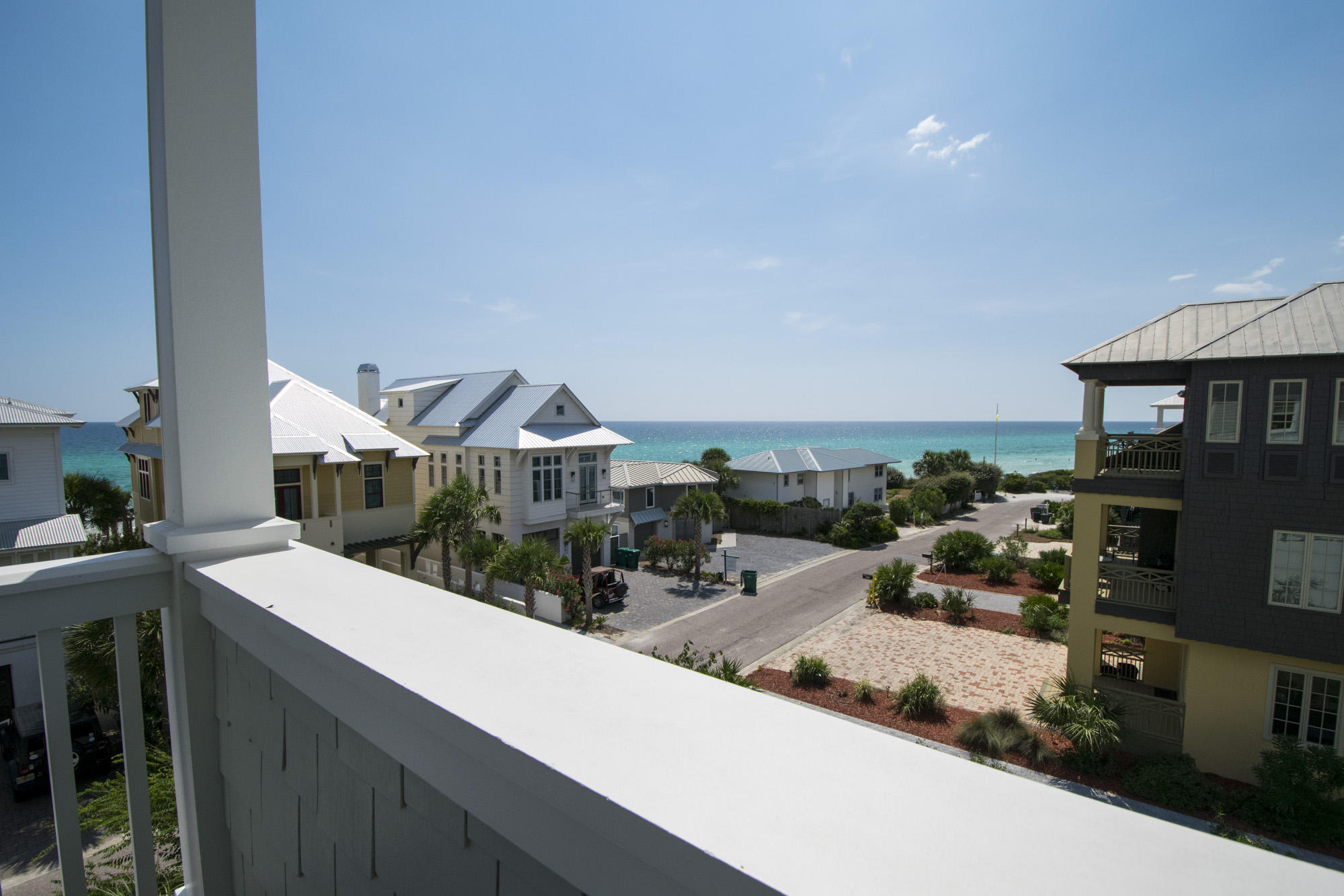Amazing FOREVER GULF VIEWS in this Inlet Beach beauty, recently renovated and move in ready.Location doesn't get any better than this,ONE ROW FROM GULF,STEPS TO ROSEMARY BEACH,COMMUNITY POOL steps away,DEEDED BEACH ACCESS directly across the street, RENTAL PROJECTIONS from $177-198K(in docs). Home recently renovated w/ paint inside & out,new furnishings,tile floors in all secondary beds,updated baths,great floor plan w/3 beds on first level 1 being used as media room w/ built in twin bed & sleeper sofa w/barn door closure,2 additional beds down w/walk out to back patio.Upstairs is huge open family room/kitchen/dining w/ large island great for entertaining. LIVING has wall of windows OVERLOOKING THE GULF.Huge balcony provides 2nd living area with AMAZING VIEWS.