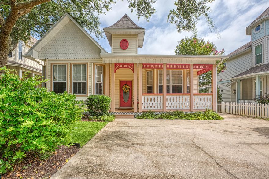Home taken off the market while giving it a fresh look inside. Check it out now! Immaculate, one owner, never rented, gem in highly sought after Sovereign Isle (borders Crystal Beach on south side of US Hwy 98). Charming Victorian neighborhood with only 38 properties. Sovereign Isle has a lovely community pool with bathhouses, gas grills, koi ponds and nice green space. This is the home you have been waiting for if you want permanent living, a second home or short term rental property. You will enjoy this single story cottage with open concept living and 10 ft ceilings throughout. It has a spacious master bedroom with private bath. Two additional guest rooms share a full-size hall bath. Large walk-in laundry with full size washer and dryer.