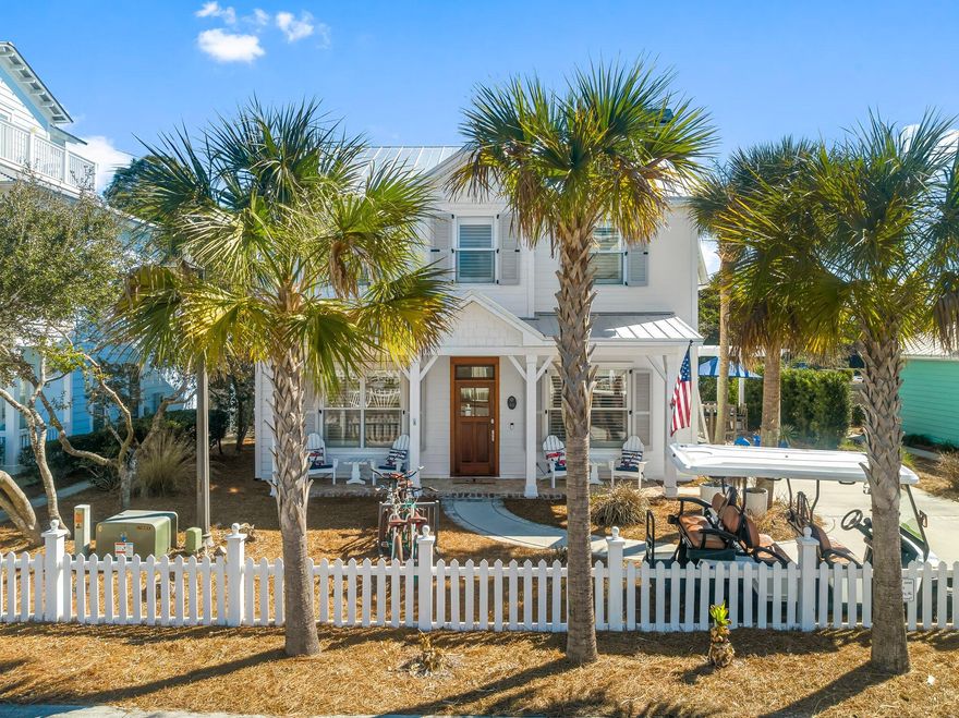 A rare offering in the heart of Seagrove Beach, 46 Crystal Court is where timeless design meets turnkey investment. Just steps from the sugar-white sands of the Gulf, this beautifully curated beach home is tucked inside the sought-after Gulf Mist community--ideally positioned to enjoy everything 30A is known for: world-class beaches, vibrant dining, boutique shopping, and laid-back charm.This two-story retreat is styled with a refined coastal palette: crisp white shiplap, organic textures, navy accents, and soft linen upholstery create an atmosphere that is both elevated and welcoming. The open-concept main level flows seamlessly from living to dining to chef's kitchen, complete with premium stainless steel appliances and a 10-seat dining table perfect for gathering. Three spacious bedrooms, including two king suites, plus a bonus sleeper sofa comfortably accommodate up to 10 guests.

Outdoors, enjoy multiple al fresco living areas including a pergola-shaded patio with sectional seating and grill, a serene front porch for sunset cocktails, and an upper balcony for Gulf breezes. With two beach access points directly across 30A, your days begin and end with the sound of the waves.

As an established short-term rental, this property performs exceptionally well, with strong revenue history and high guest satisfaction. Offered fully furnished, it includes paddleboards, beach gear, bikes, and access to a community pool making it effortless for new owners or investors to step into immediate returns.

In a market where location, design, and income potential rarely align, this home stands alone. Whether you're seeking a luxe coastal getaway or a proven income-producing asset, 46 Crystal Court delivers.