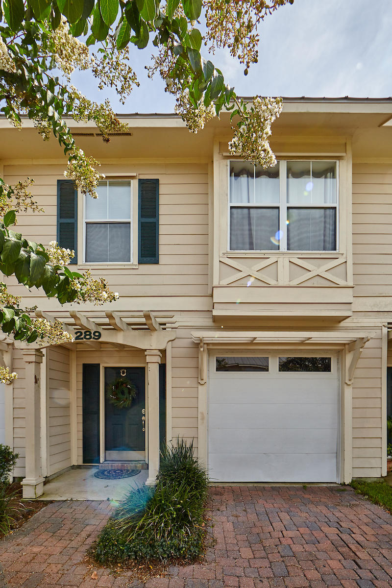 A great find, this 3 Bedroom, 2 and a half bath Townhome is located in the heart of Destin at Old Bay Village. Close to shopping, schools, activities and more, this upscale unit features tile floors throughout the entry, kitchen and living room on the first floor. The stairs and bedrooms on the second floor have carpet. There are two full bathrooms upstairs. The living room connects to a spacious patio, and the unit includes a single car garage as well.